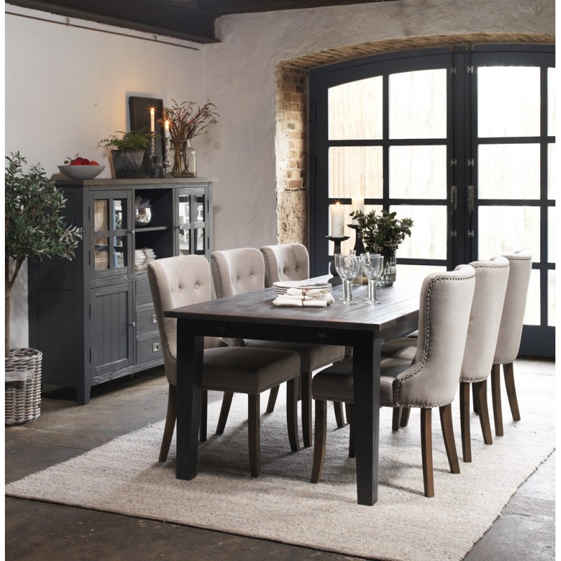 RO Nott Extending Dining Table Grey